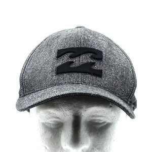 Billabong Flex Fit Hat Cap Gray Tweed One Size fits All Yupoong Surfing Fishing